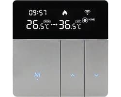 Intelligente thermostaat - Wifi regelaar - Comfort regelen - App en stembediening - 9.5 cm - Wit