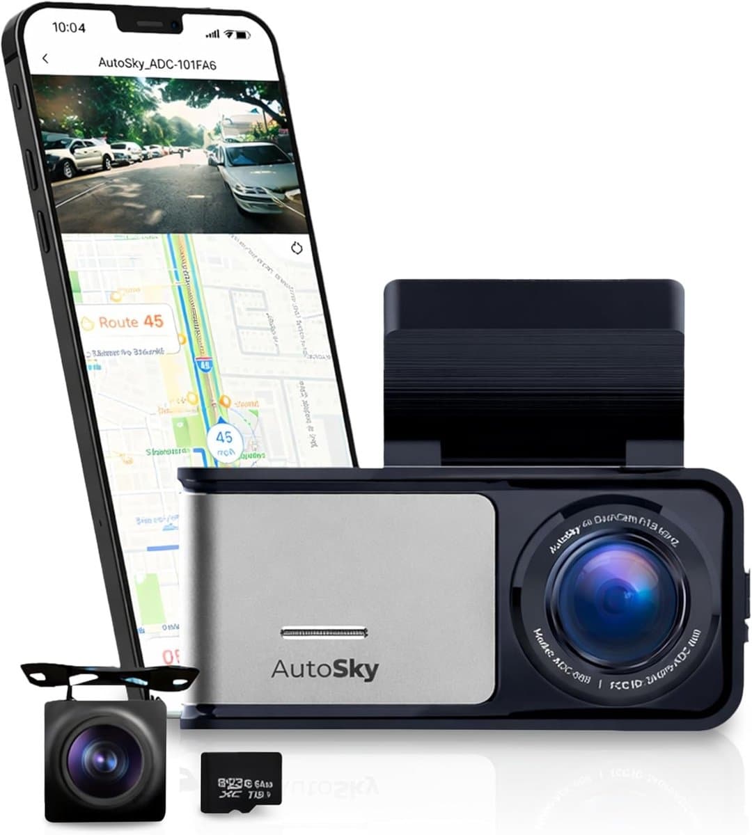 Dual Dashcam - 4K Ultra HD - Voor- en Achtercamera - GPS en WLAN - Voor Auto's — afbeelding 1