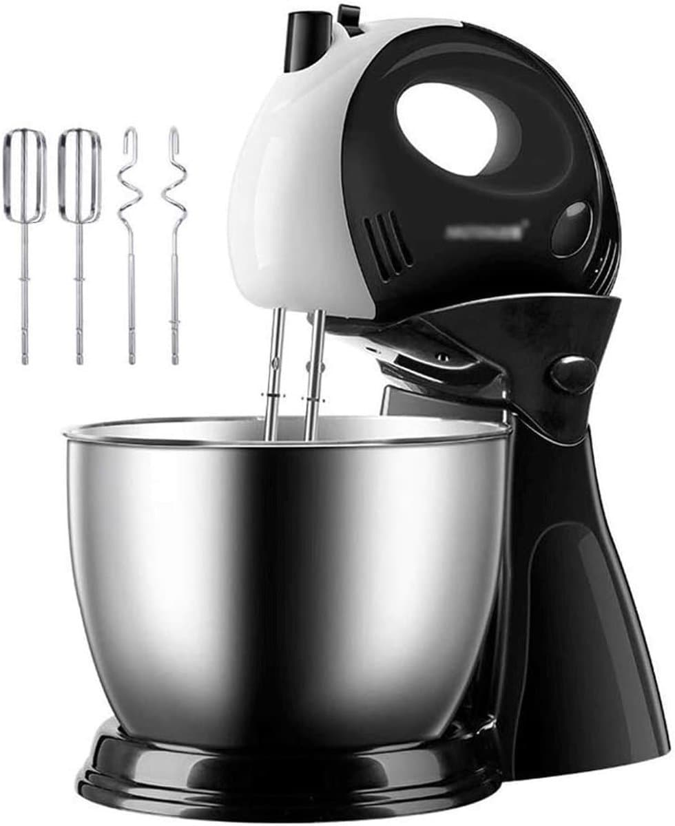 Elektrische Mixer - Keukenmixer Deegmixer - Bakken en Koken - Kantelbare Kop - 3L Kom - Zwart — afbeelding 1