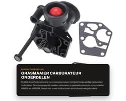 Dailygoods- Carburateur Vervangend - Grasmaaier - Hoogwaardige Aftermarket - Duurzaam - 11x8.3x7cm - Inclusief Hardware - Vergaser
