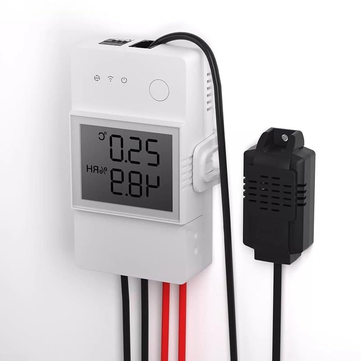 Slimme Schakelaar - Thermostaat Module - Klimaatbeheer - Real-time Monitoring - 12 x 7 x 4 cm - Wit — afbeelding 1