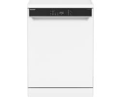 Sharp QWNA1FF47D4WEU - vrijstaande vaatwasser - energie label D - 7 programma's - steam wash - aktief droogsysteem - wit