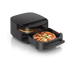 Seeger SpaceFry Airfryer XXL - 6L - Pizza tot 28 cm - 11 Programma's - PFAS-vrij - Voor 6 Personen - Kijkvenster - 80-230 °C