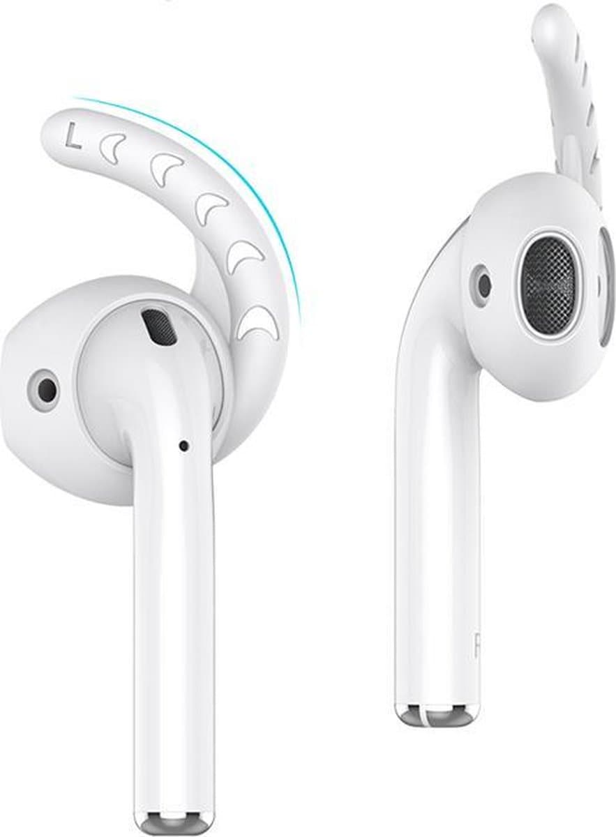 KELERINO. Earhooks / earhoox / oorhaken geschikt voor Airpods 1 & 2 - Wit — afbeelding 1