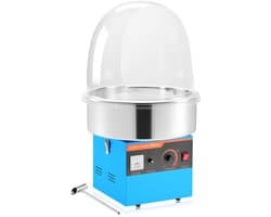Suikerspinmachine - Elektrische Suikerspinmaker 1000W - Met Deksel - RVS Kom - Inclusief Suikerlepel - Professioneel - Blauw