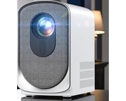 Egoods Beamer - Mini Beamer Wifi 6 & Bluetooth – Full HD 1080P Projector – Elektronische Focus & Keystone - Geluidsarm – 300 ANSI – Thuisbioscoop Beamer voor iPhone, Android, Laptop & TV Stick