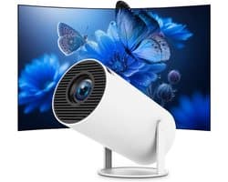 Quvo®® Draagbare beamer - Beamer - Projector - Mini Beamer - Wit - 17cm x 10cm x 17cm