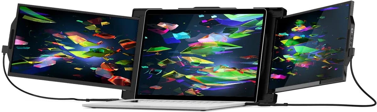 Mobile Pixels Trio 2.0 - Portable Monitors - Dual 13.3 inch Monitor - FHD - 60hz - Draagbaar Beeldscherm - Draagbare Monitoren - Extra Laptopscherm — afbeelding 1