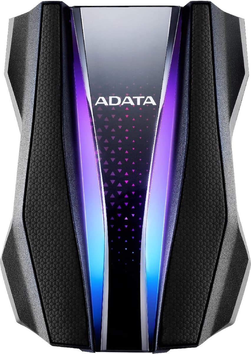 ADATA Durable HD770G - Externe Harde Schijf - 1TB - RGB Verlichting - IP68 Waterdicht - Zwart — afbeelding 1