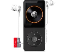 FOXLY® HiFi MP3/MP4 Speler Bluetooth Easy - FM Radio - Voice Recorder - Dictafoon - Oordopjes - 32GB SD kaart