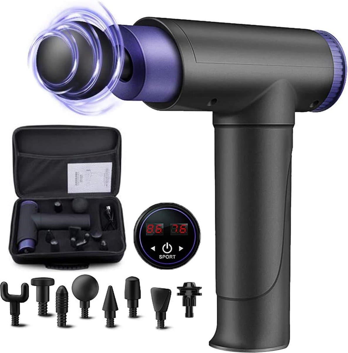 Massageapparaat -Professioneel Percussie Massager — afbeelding 1