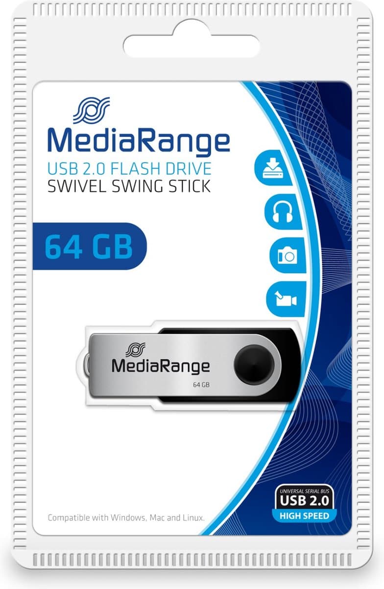 MediaRange MR912 - USB-stick - 64 GB — afbeelding 1