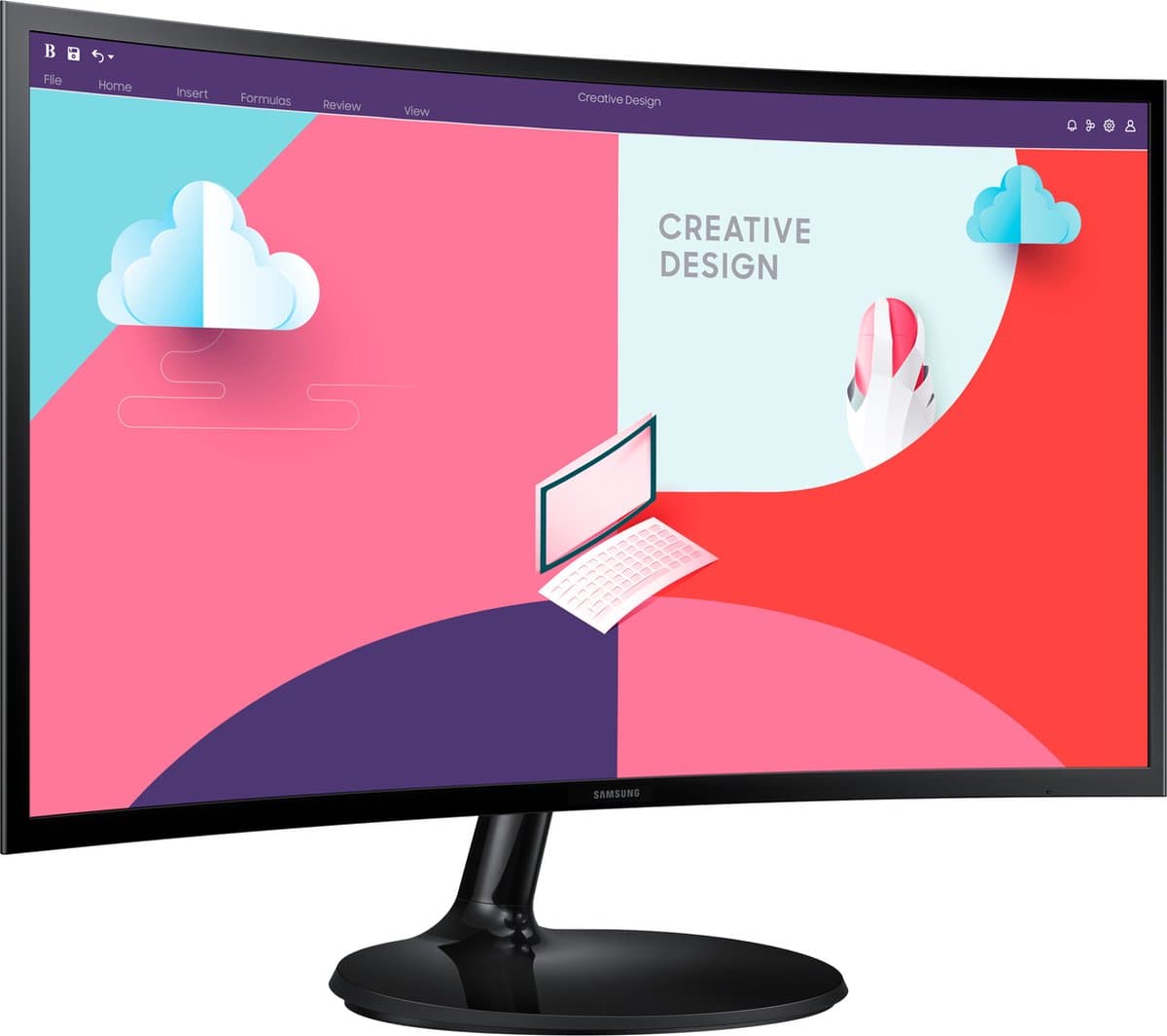 Samsung LS24C364EAUXEN - Curved Full HD Monitor - 75hz - FreeSync - 24 inch — afbeelding 1