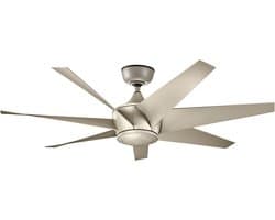 Plafondventilator met verlichting - Lehr II - 54in / 137cm ventilator - Antiek satijnen zilver