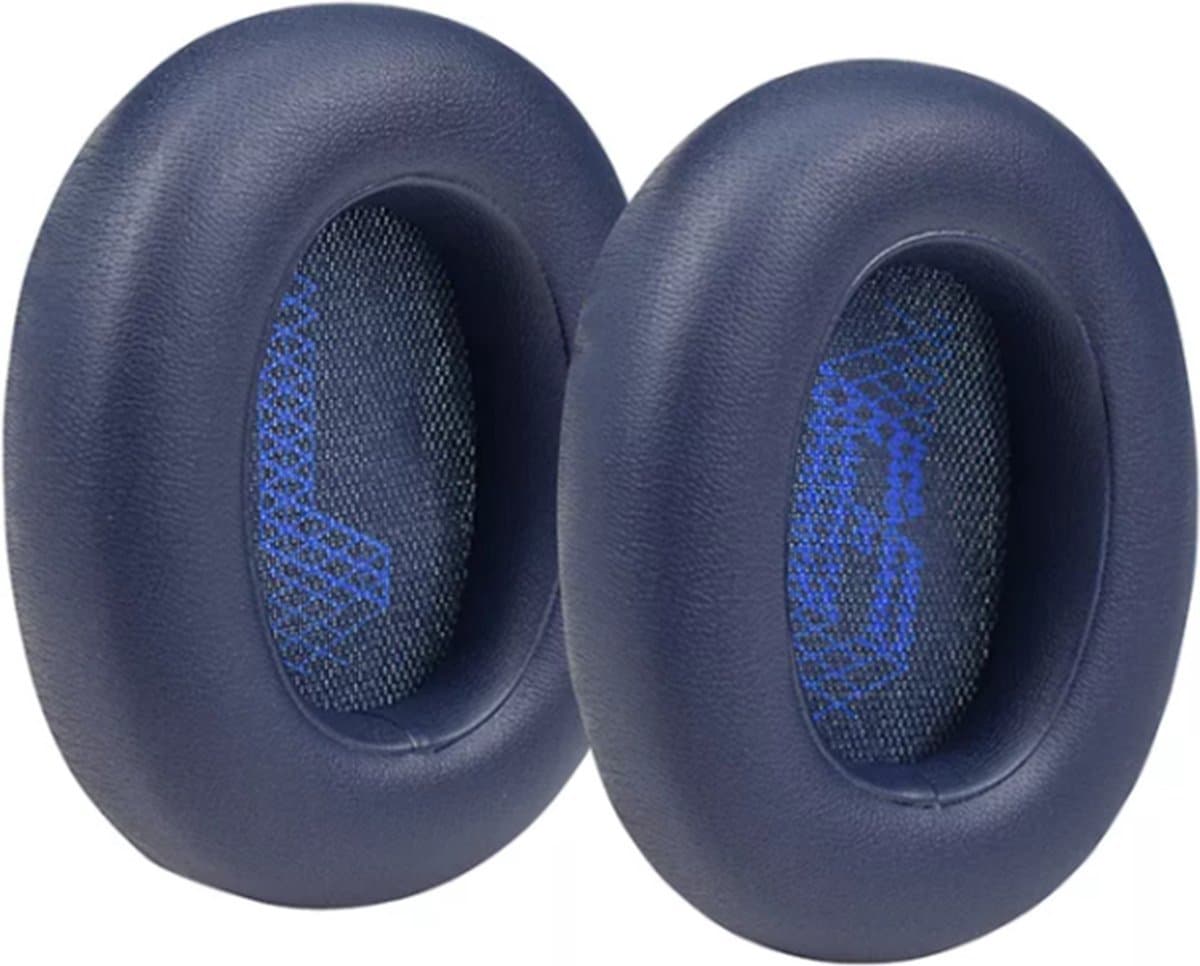 Somstyle Oorkussens Geschikt Voor JBL Live 650BT NC / 660 NC Koptelefoon - 2 Stuks - Zacht Schuim - Eiwitleer - Donkerblauw — afbeelding 1