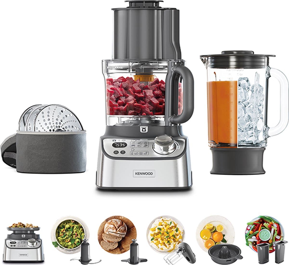 Kenwood FDM72.990SS - Keukenmachine - 3 L - RVS - Ingebouwde Weegschaal — afbeelding 1