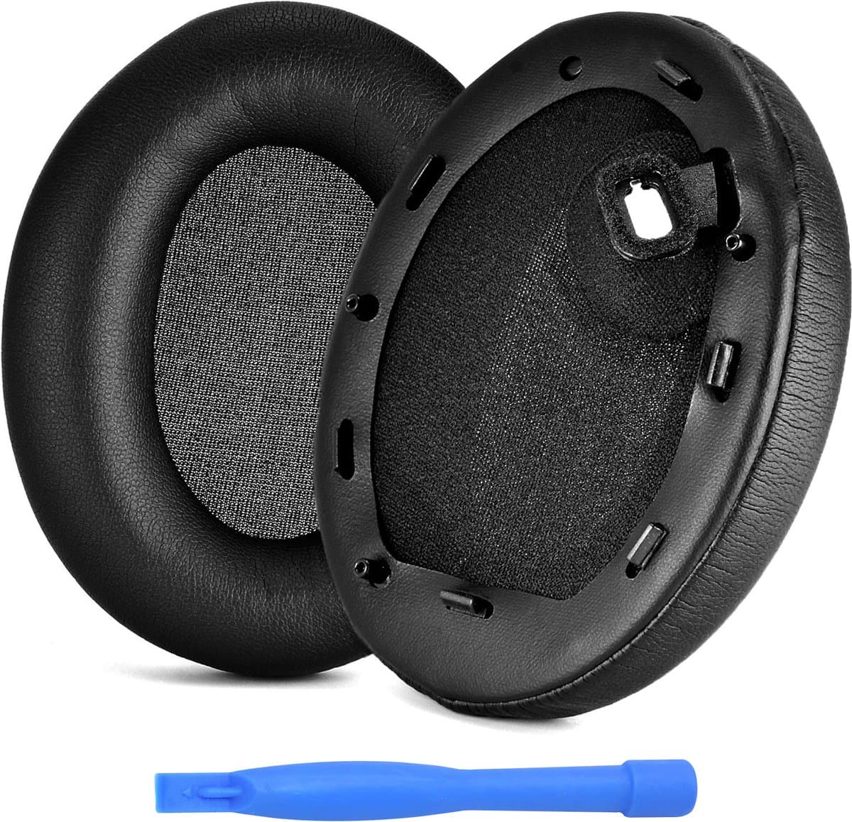 MMOBIEL Oorkussens voor Sony WH-1000XM4 Noise Cancelling Hoofdtelefoon - Memory Foam en Protein PU Koptelefoon Oorkussens - Noise Isolation Hoofdtelefoon Earpads – Zwart — afbeelding 1