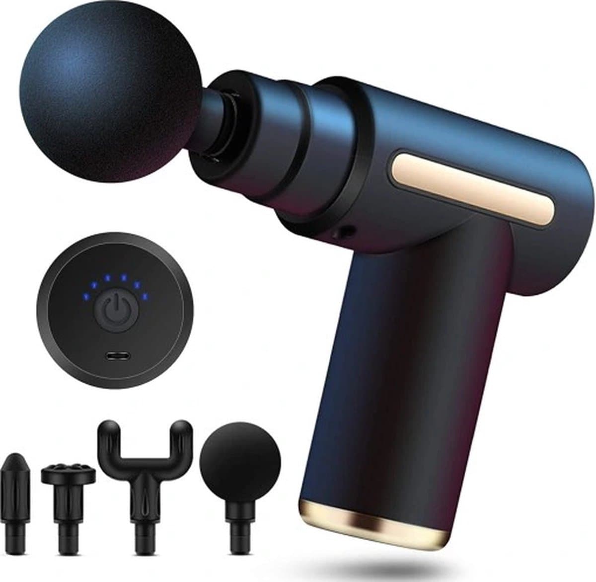 Massage gun - Sport en Relax Massage Apparaat - Professioneel Massage Pistool - Zwart en Grijs Massagepistool — afbeelding 1