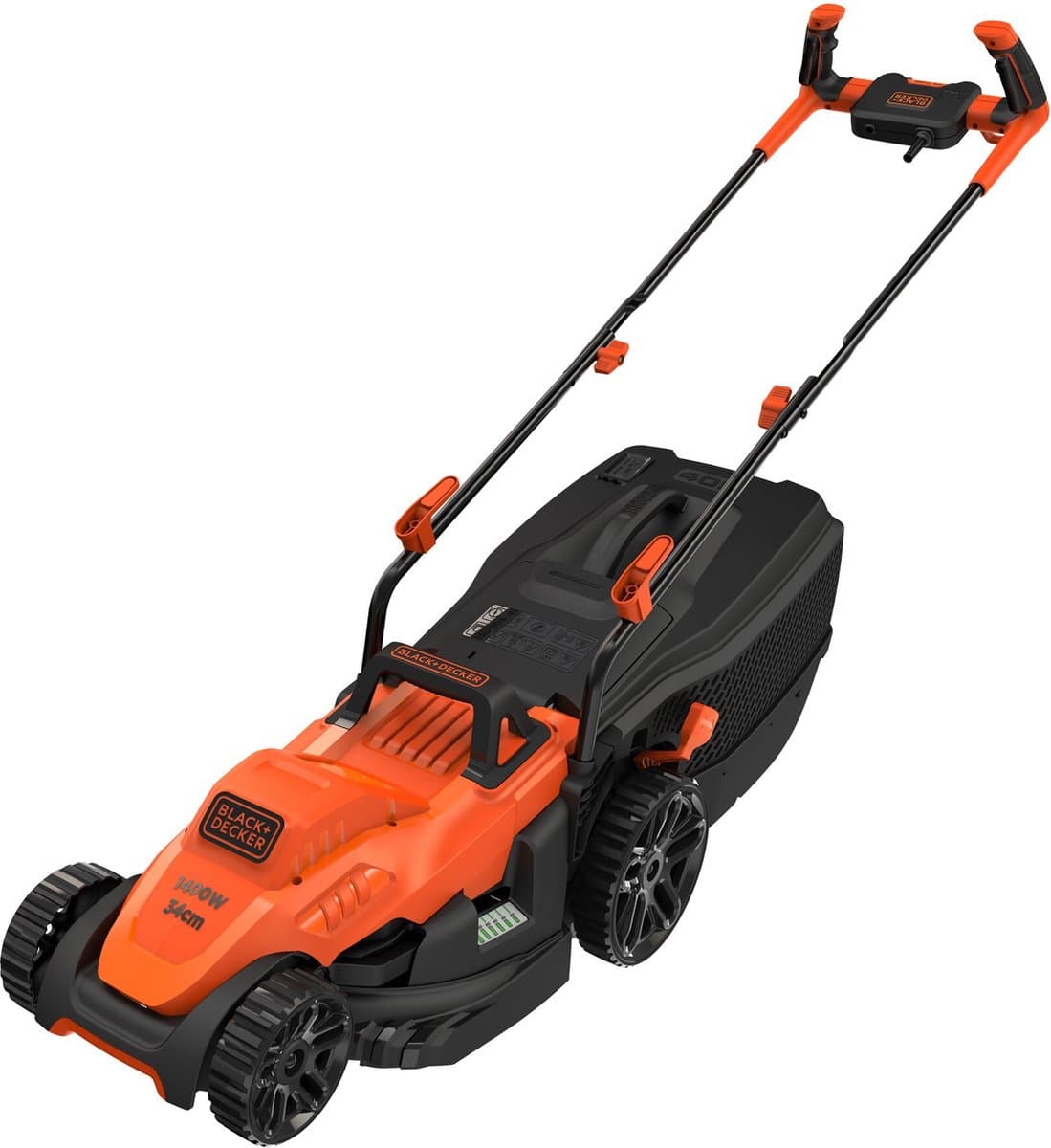 Black & Decker Grasmaaier Elektrisch Instelbare maaihoogte 1400 W Snijbreedte max. 34 cm — afbeelding 1