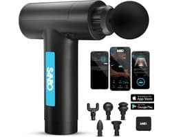 Sanbo Massage Gun Professioneel Prime - Met 5 Opzetstukken - Incl. Koffer - Massage Pistool - Massage Apparaat - Zwart