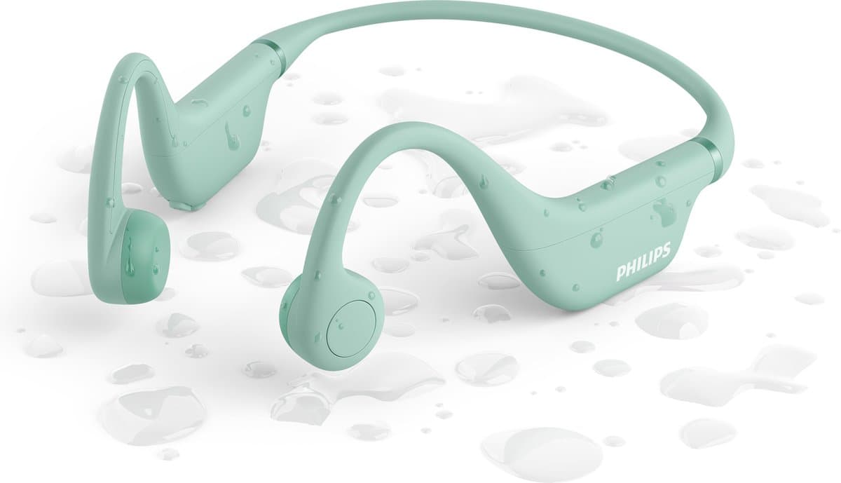 Philips TAK4607 - Draadloze open-ear koptelefoon voor kinderen - Bone conduction - Groen — afbeelding 1