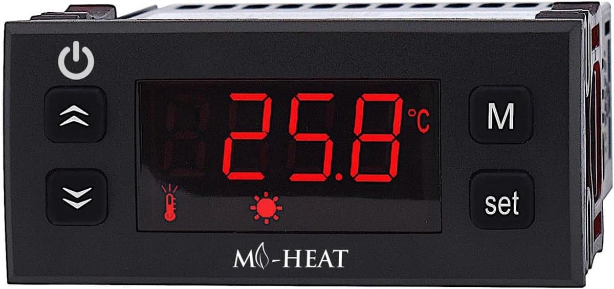 Digitale Temperatuurregelaar 24V met 20A Relais voor Verwarming en Koeling - Universele Thermostaat — afbeelding 1