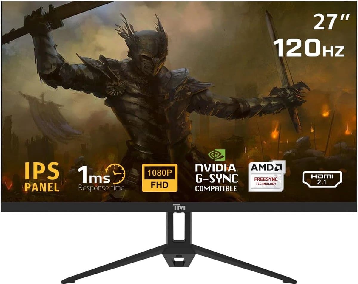 27 inch Full HD Monitor 120Hz IPS Paneel voor Gaming en Dagelijks Gebruik — afbeelding 1