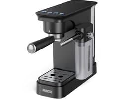 Princess 249422 Espressomachine met Melkopschuimer - Half Automatisch - 20 Bar Pomp - Melkreservoir - Zwart