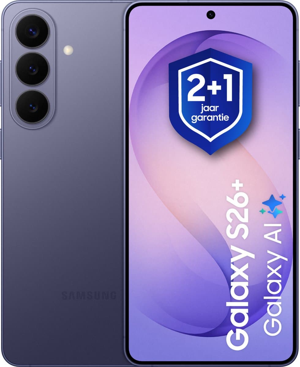 Samsung Galaxy S26 Plus - Smartphone - 512GB - Cobalt Violet + 1 jaar extra garantie — afbeelding 1