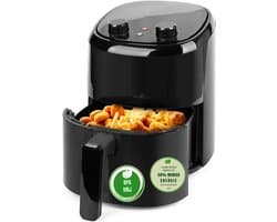 MIRA® Mini airfryer - Airfryer - Airfryer klein - Zwart - 23cm x 23cm x 26cm