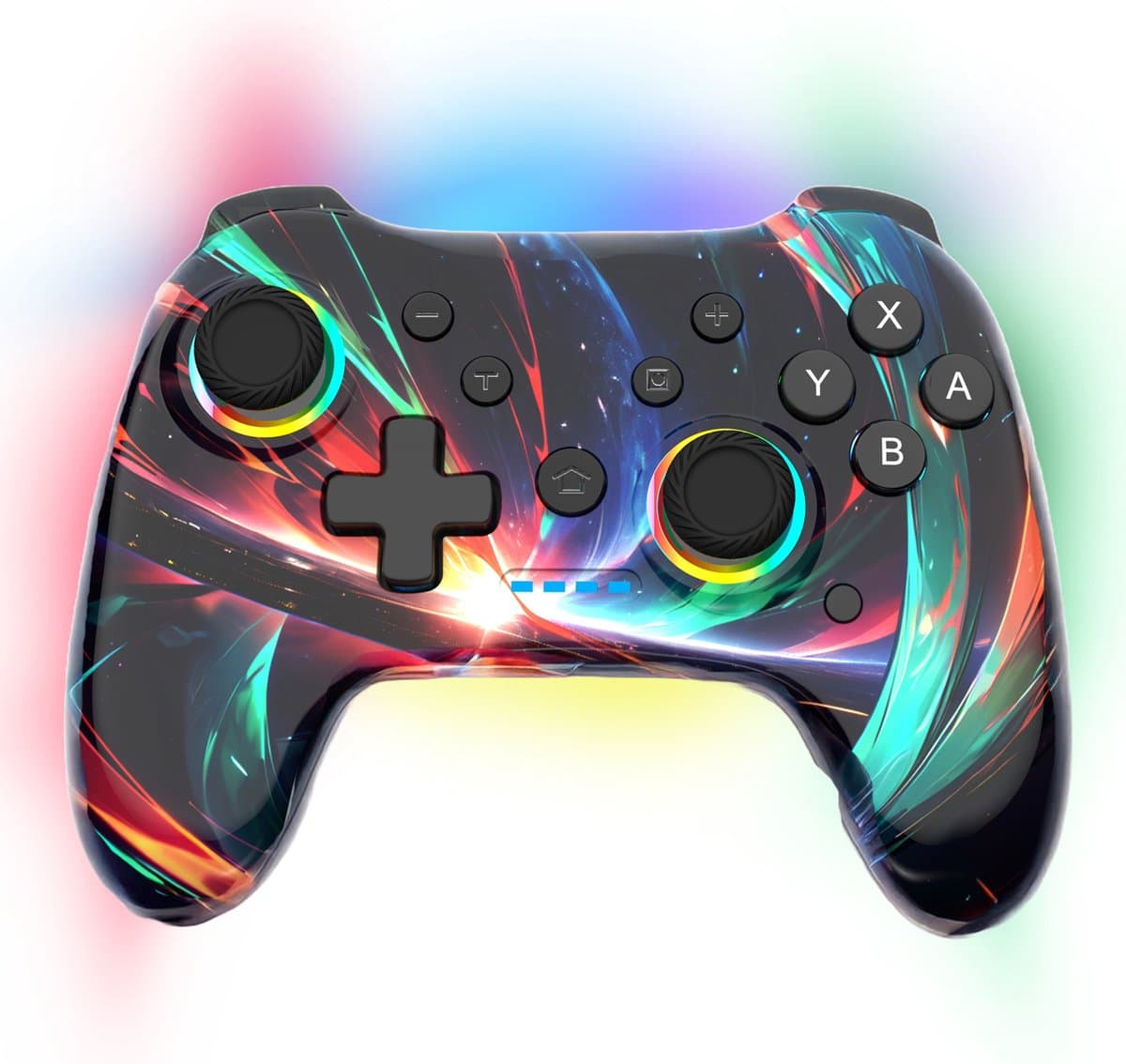 Unieke Switch Controller - RGB & Draadloos - RGB PRO - Bluetooth Controllers geschikt voor alle Nintendo Switch Accessoires Pro Controller — afbeelding 1