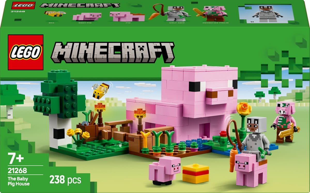 Lego Minecraft 21268 Het Huis Van Het Biggetje Bouwstenen — afbeelding 1