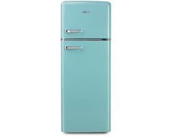 DOMO DO91705R Retro Koelkast - Koelvriescombinatie - D - 206 L - Blauw
