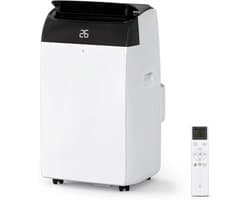 Danky Mobiele airco 10000 BTU 3-in-1 – Zwarte deksel – 30L/dag ontvochtiging – 46 m² koeloppervlak – Klasse A – Afstandsbediening inbegrepen