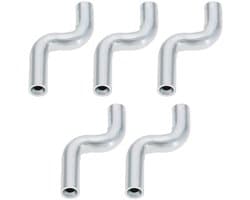 Dailygoods- Kabel Eindkap 5 Stuks - Universele Gaskabel - Stalen Eindkappen - Duurzaam - Geschikt voor Grasmaaier - Lengte 24 mm