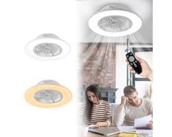 NAIZY 90W Moderne LED Plafondventilator, Dimbaar En Stil, Met Verlichting & Afstandsbediening, Geschikt Voor Woonkamer, Slaapkamer & Eetkamer