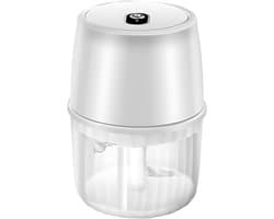Keuken Hakmachine - Mini Chopper - Snel Ingrediënten Snijden - Draadloos Ontwerp - 250 ml - Wit