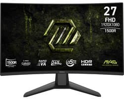 MSI MAG 274CF X24 - Full HD Curved Gaming Monitor - 240Hz - 27 inch