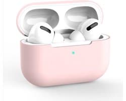 Hoesje geschikt voor Apple AirPods Pro - Siliconen case - AirPods cover - Protective case - Beschermhoes - Hoes oortjes - Softcase - Oplaadcase bescherming - Krasbestendig - Roze - 1 stuk - Jony