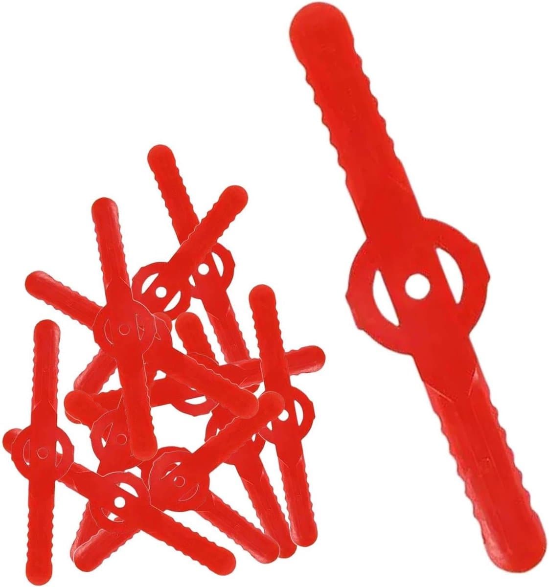 Reservemes Grastrimmer - Snijkop Trimmer - Gazon Onderhoud - Robuuste Kwaliteit - 100 stuks - Rood — afbeelding 1