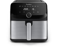Moulinex Easy Fry Mega EZ855D20 friteuse Enkel 7,5 l Vrijstaand Heteluchtfriteuse Zwart, Roestvrijstaal