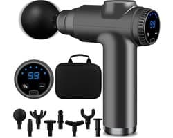 Mini Massage Gun - Spierontspanner Apparaat - Herstel Bevorderen - 99 Snelheden LCD - 10 x 5 x 10 cm