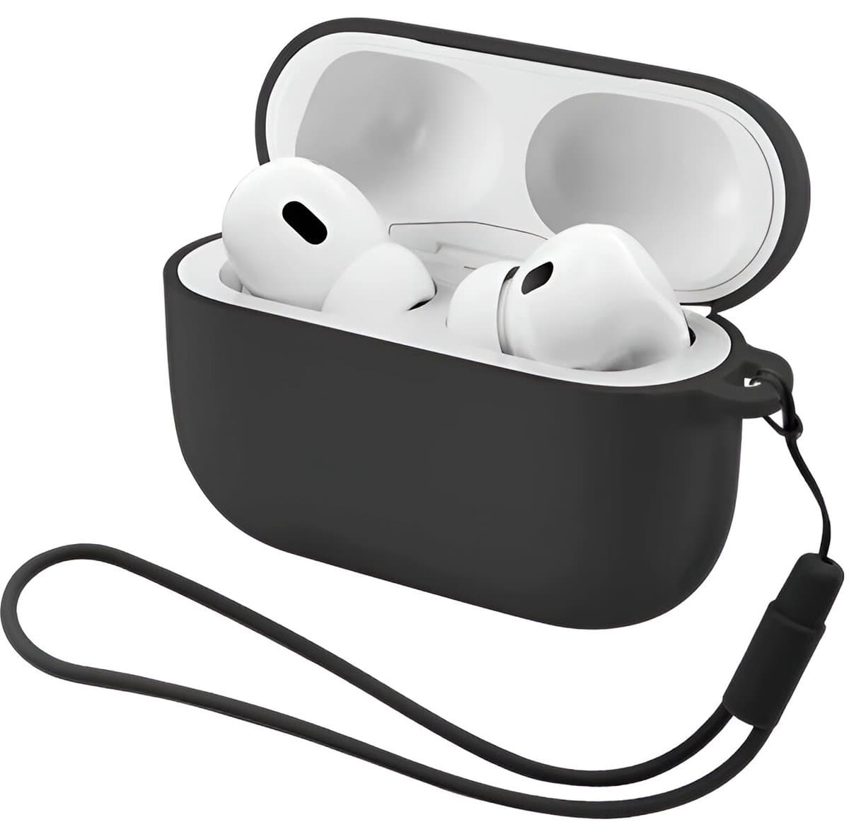 Studio Air® Airpods Hoesje Pro 3 Siliconen Case - Zwart - Soepel Airpod Hoesje voor Airpods Pro 3 (model 2025) — afbeelding 1
