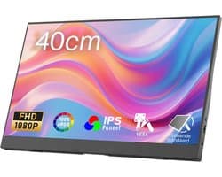 AHD® Portable Monitor - Draagbare Monitor - Portable Monitoren - Portable Monitor Laptop - Zwart - 1cm x 36cm x 22cm