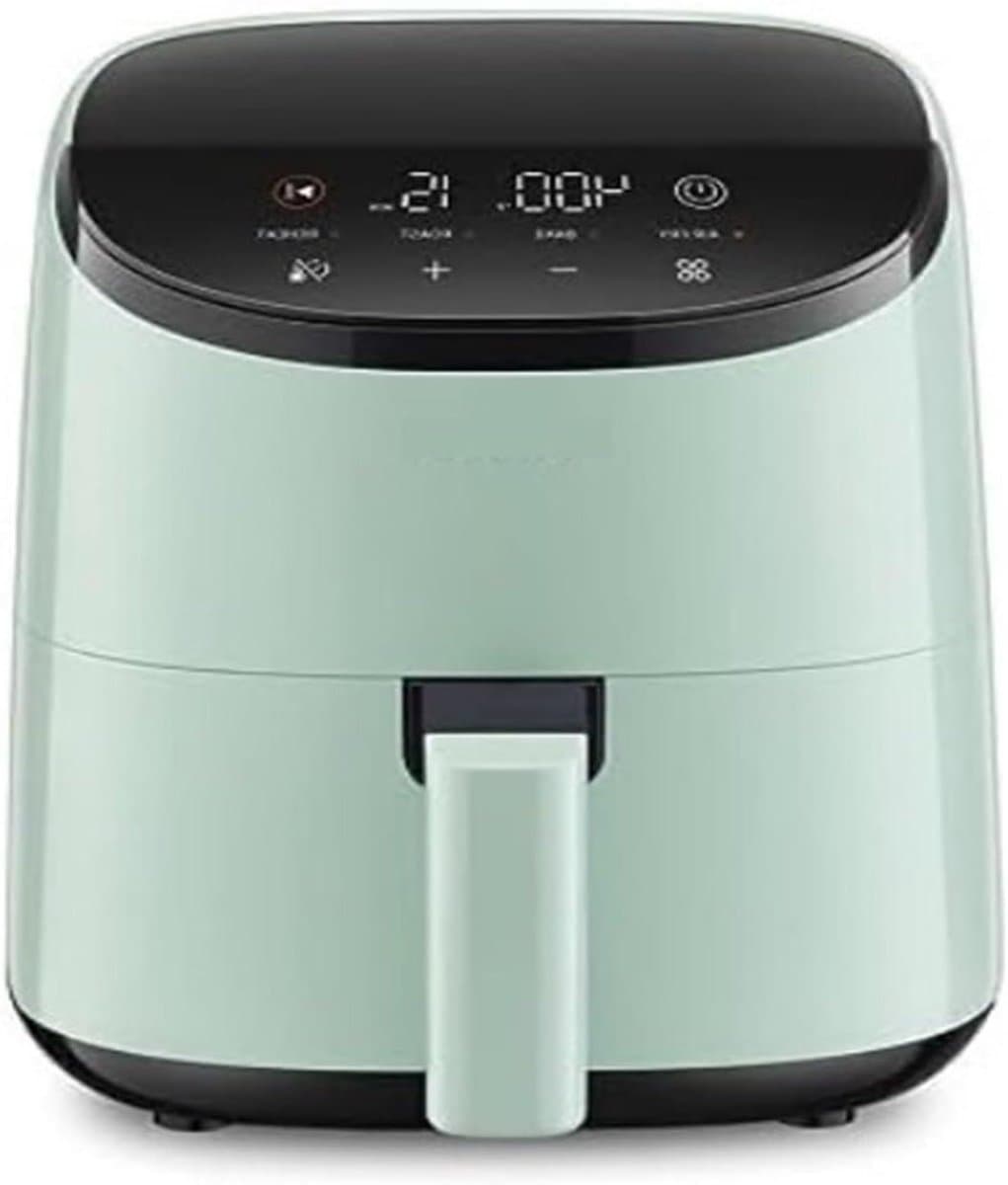 Slimme Heteluchtfriteuse - Mini Oven - Gezond Koken - Geluidsarme Werking - 4-in-1 - Groen — afbeelding 1