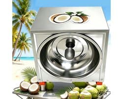 Kokosrasp Machine - Elektrische Rasp - Commercieel Gebruik - Ovaal Raspstuk - 300 Watt - Zilver