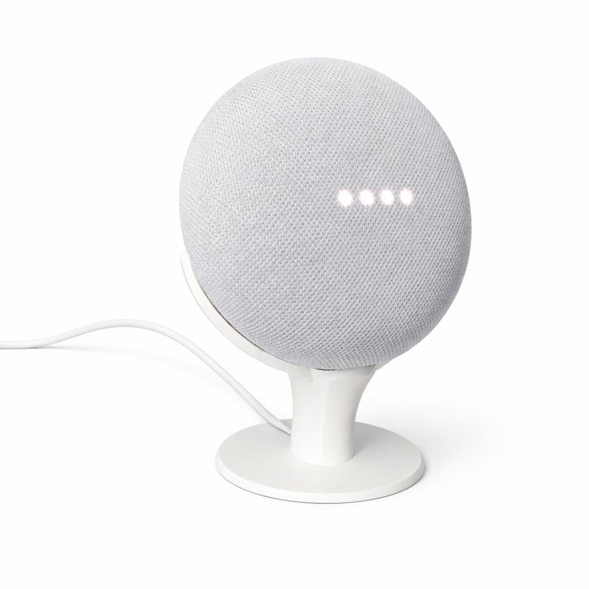 Speaker Standaard Geschikt voor Google Nest Mini & Google Home Mini – Verhoogde Houder – Slimme Speaker Accessoire – Verbeterde Geluidskwaliteit & Microfoon – Kabelmanagement – Geschikt voor Gen 1 & 2 — afbeelding 1