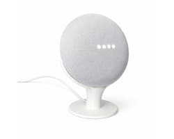 Speaker Standaard Geschikt voor Google Nest Mini & Google Home Mini – Verhoogde Houder – Slimme Speaker Accessoire – Verbeterde Geluidskwaliteit & Microfoon – Kabelmanagement – Geschikt voor Gen 1 & 2