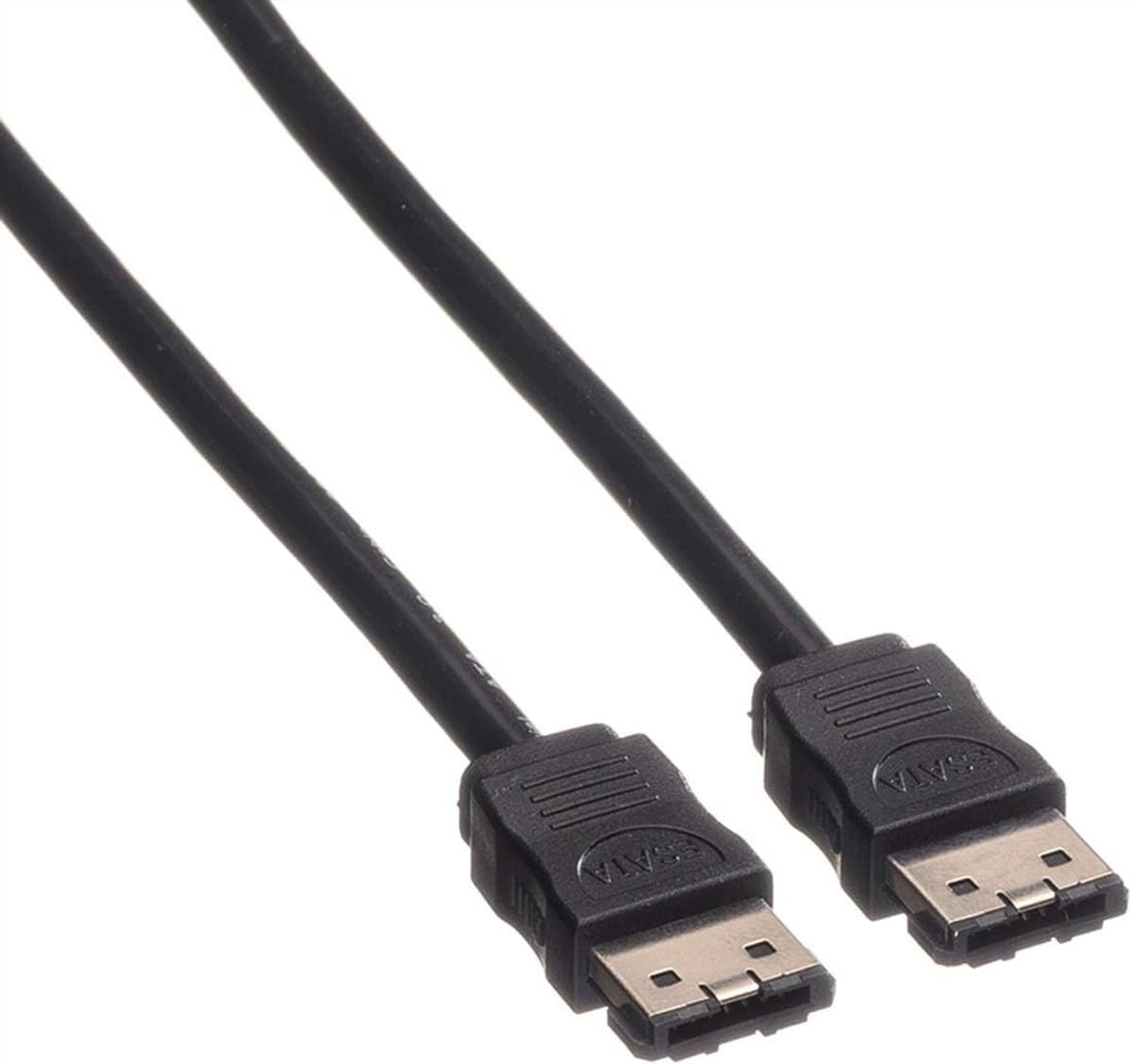 Externe Harde Schijf Kabel - eSATA Kabel - Externe Schijven Koppelen - Overdracht tot 6 Gbit/s - 1 meter - Zwart — afbeelding 1