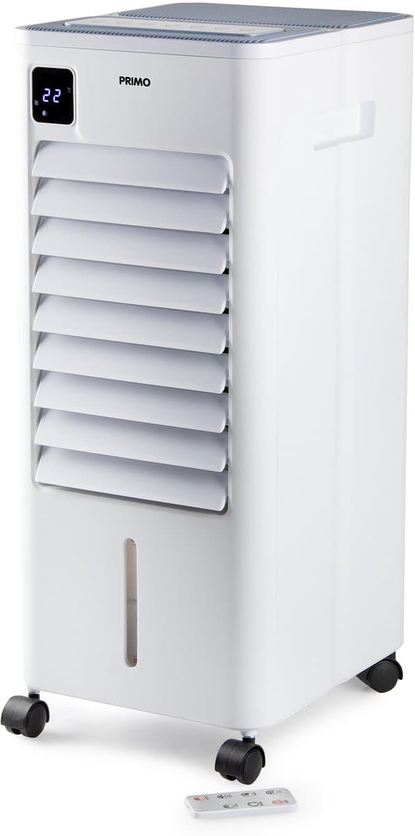 PRIMO PR582AC 3-in-1 Mobiele Aircooler - Luchtkoeler, Ventilator & Luchtbevochtiger - Watergekoelde Luchtcirculatie - 7L - Wit — afbeelding 1